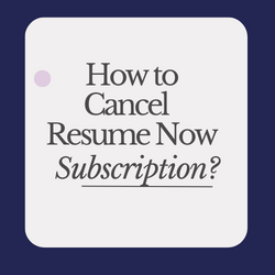 How To Cancel Resume Now Membership Subscription 